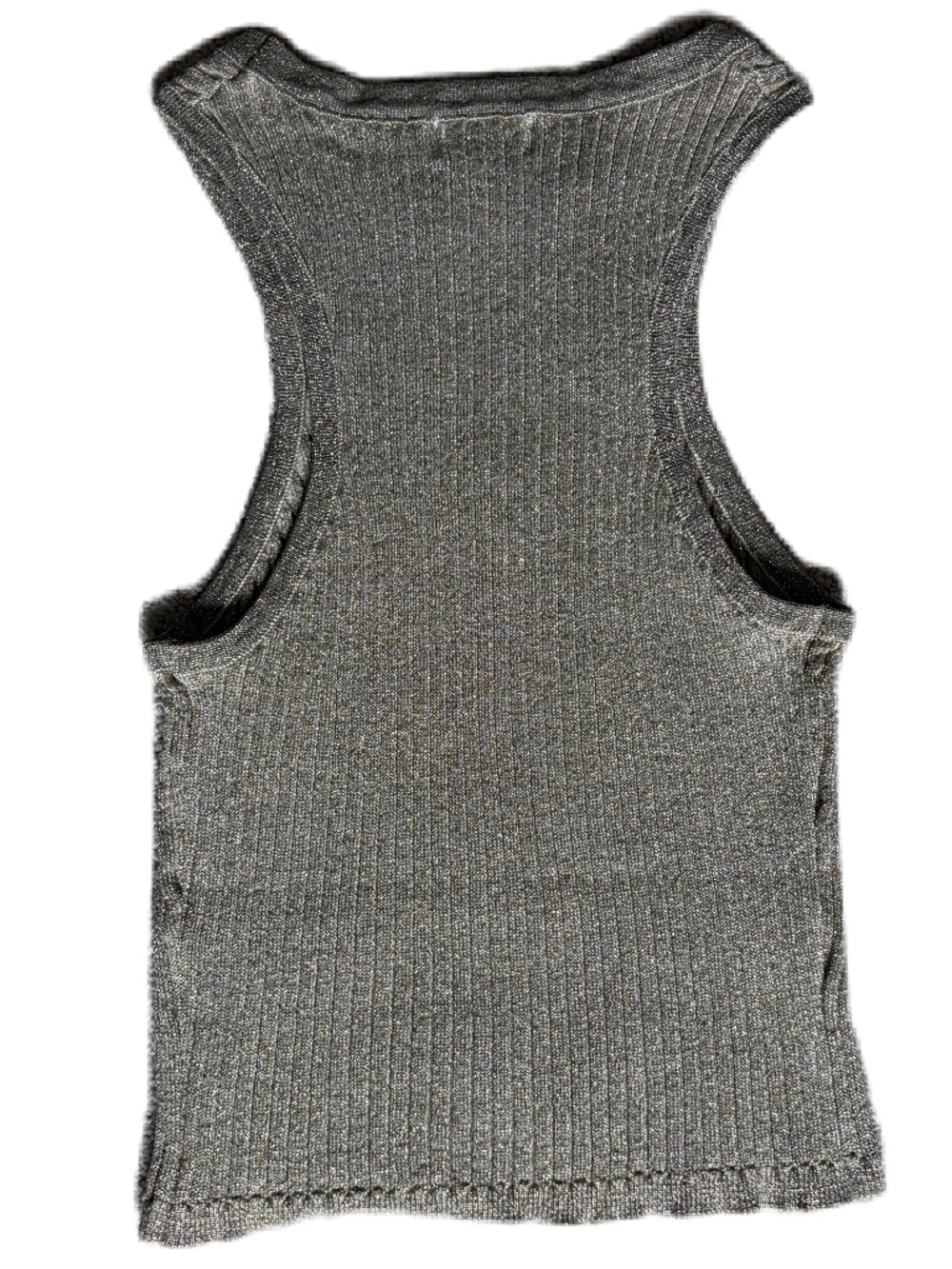 Superdown Sonya Rib Knit Sweater Tank Small Gold - Picture 5 of 13